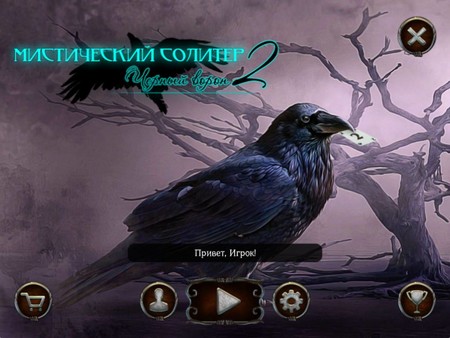 Screenshot z Mystery Solitaire. The Black Raven 2