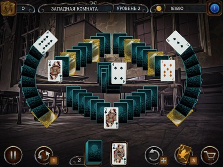 Screenshot z Mystery Solitaire. The Black Raven 2