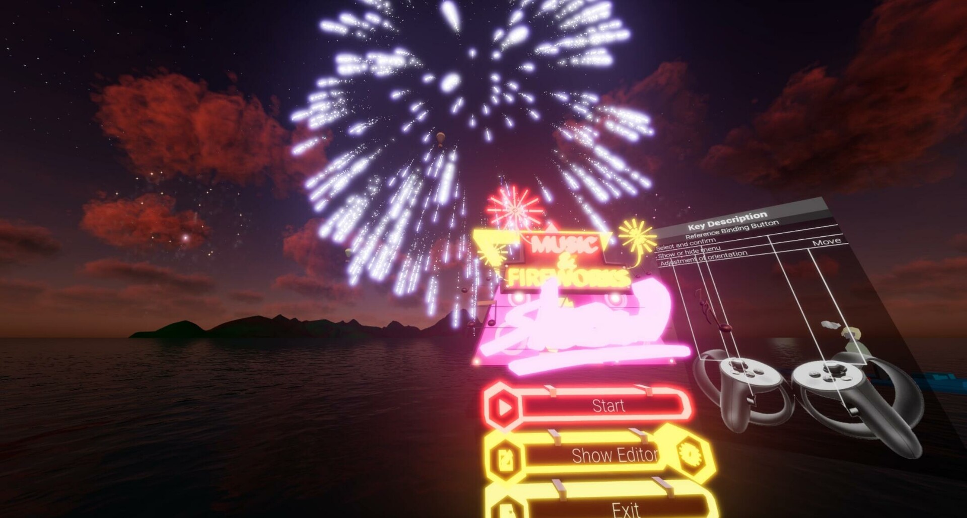 #2. Fireworks Show VR (Steam) Podle: Monduz Games
