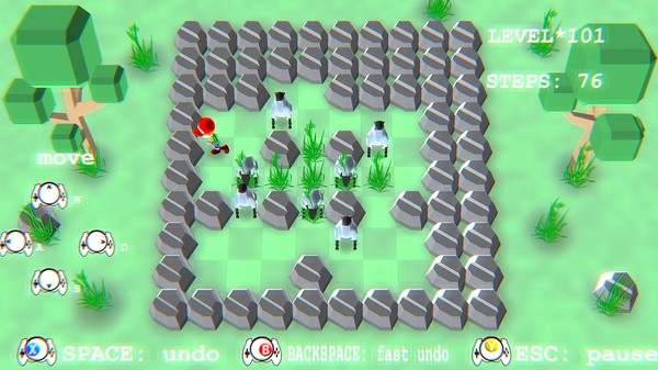 Screenshot z Push the Sheep