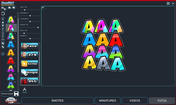 Emotes creator tool - Letters