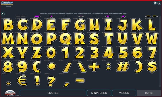 Emotes creator tool - Letters