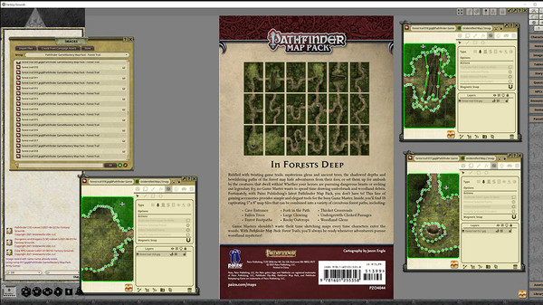 Fantasy Grounds - Pathfinder RPG - GameMastery Map Pack: Forest Trails