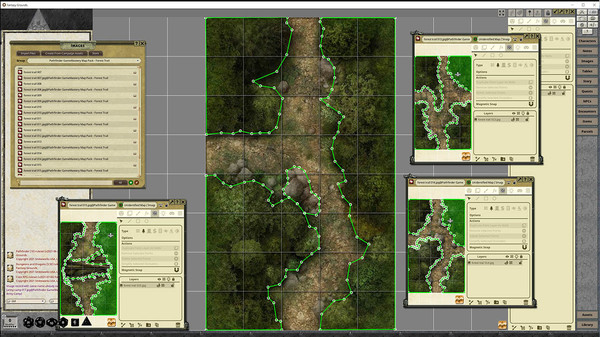 Fantasy Grounds - Pathfinder RPG - GameMastery Map Pack: Forest Trails