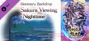 Touken Ranbu Warriors - Honmaru Backdrop "Sakura Viewing - Nighttime"