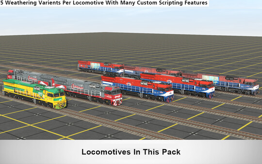 Trainz 2019 DLC - SSR Fletchers Crawfords GE C44aci Pack