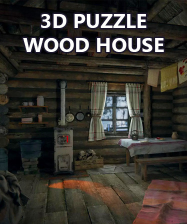 3D PUZZLE - Wood House