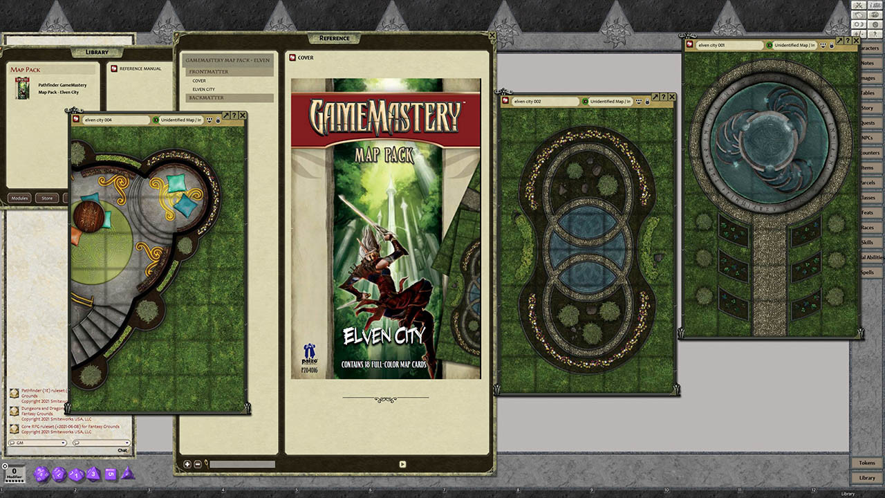 Fantasy Grounds - Pathfinder RPG - GameMastery Map Pack Elven Cityのスクリーンショット 1