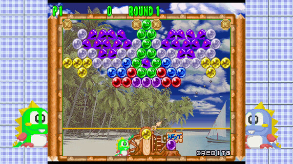 Screenshot z Puzzle Bobble™2X⁄BUST-A-MOVE™2 Arcade Edition & Puzzle Bobble™3⁄BUST-A-MOVE™3 S-Tribute