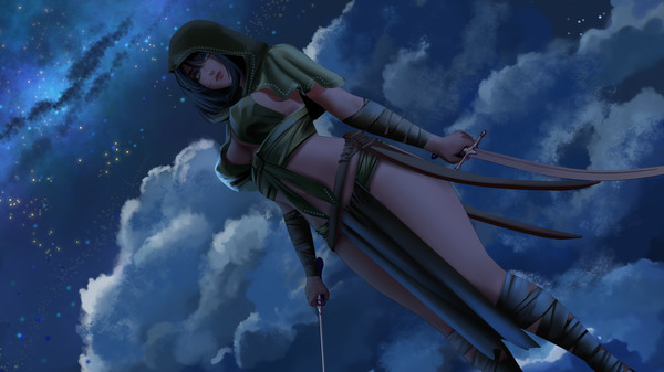 Screenshot of Assassin Girls gameplay showing in-action mechanics