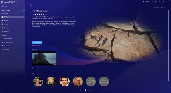 Screenshot z CyberLink PowerDVD 22 Pro Screenshot z CyberLink PowerDVD 22 Pro