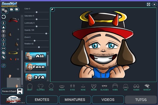 Emotes creator tool - Hats & Caps