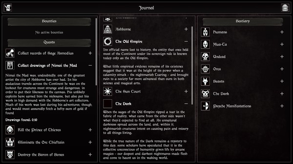 Screenshot z Grim Quest