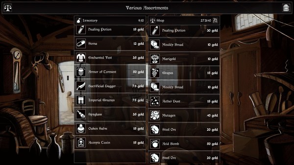 Screenshot z Grim Quest
