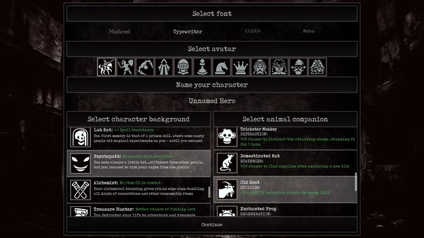 Screenshot z Grim Quest