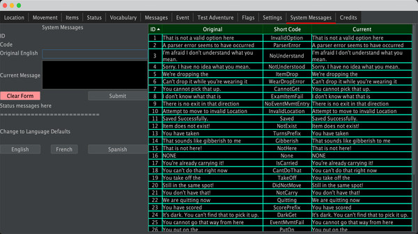 Screenshot z Interactive Fiction and Adventure Creator (IFAC) Screenshot z Interactive Fiction and Adventure Creator (IFAC)