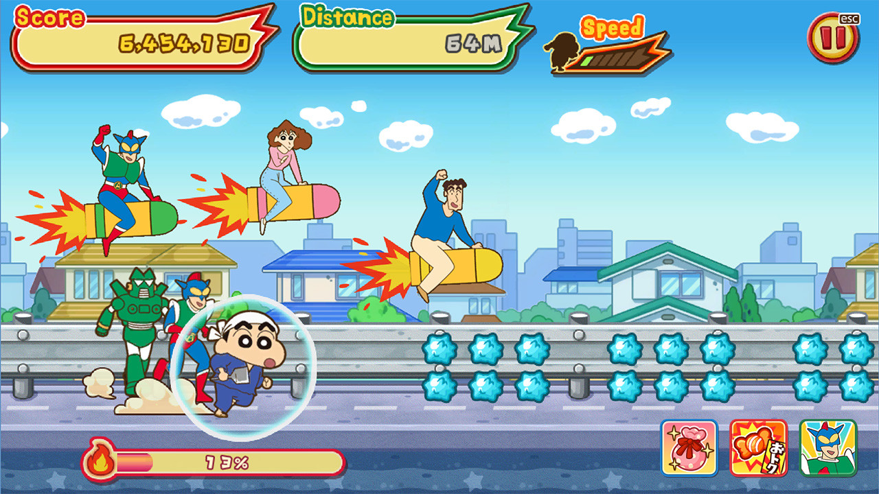 CRAYON SHINCHAN The Storm Called! FLAMING KASUKABE RUNNER!!