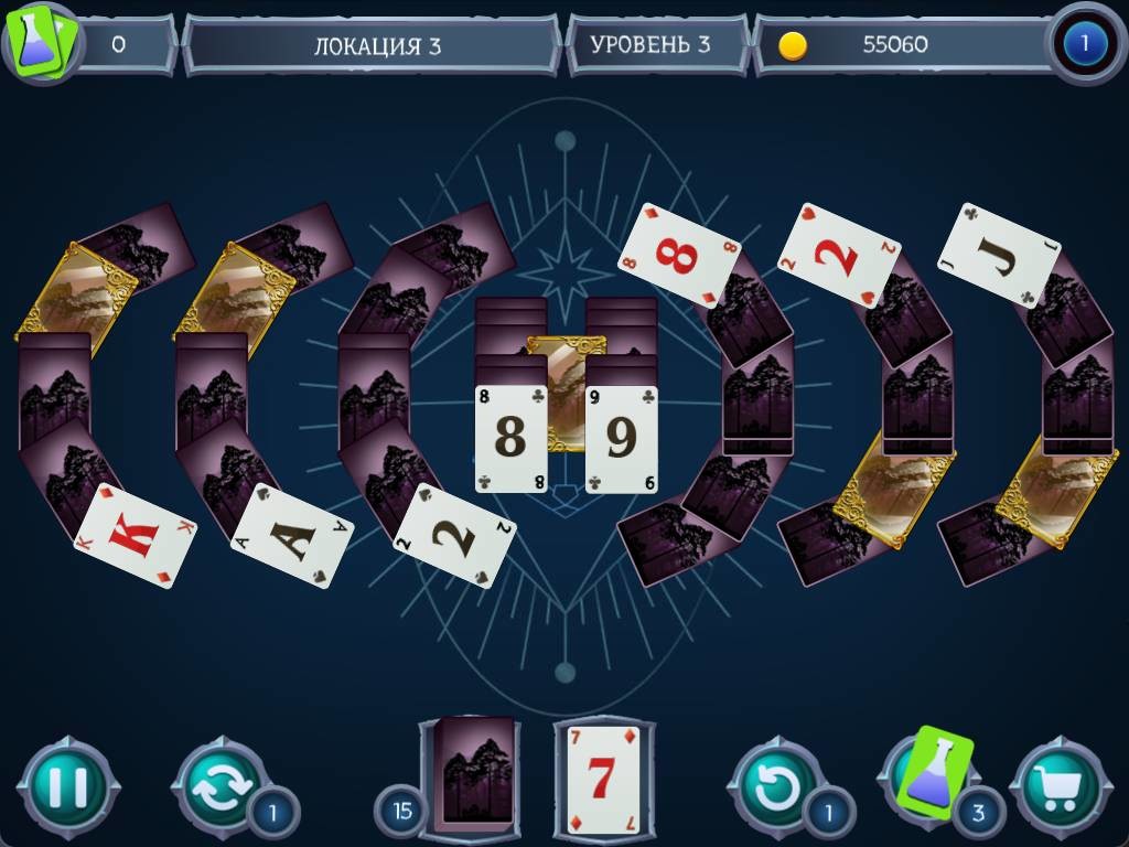 Скриншот игры Mystery Solitaire. Powerful Alchemist 2 - 3