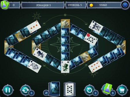 Screenshot z Mystery Solitaire. Powerful Alchemist 2