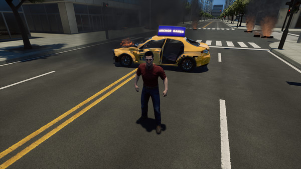 Screenshot z CRASH TEST IDIOT