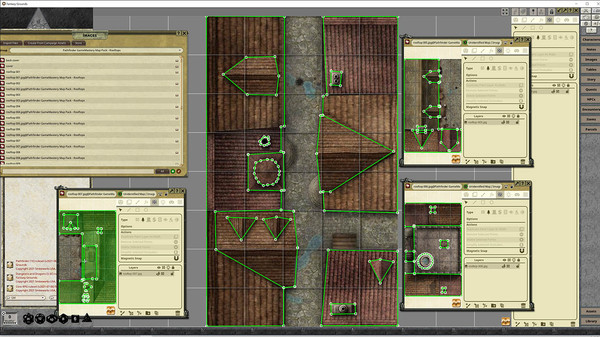 Fantasy Grounds - Pathfinder RPG - GameMastery Map Pack: Rooftops