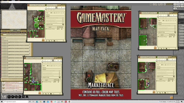 Fantasy Grounds - Pathfinder RPG - GameMastery Map Pack: Marketplace