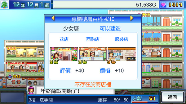 百貨公司物語 (Mega Mall Story) 遊戲截圖 4