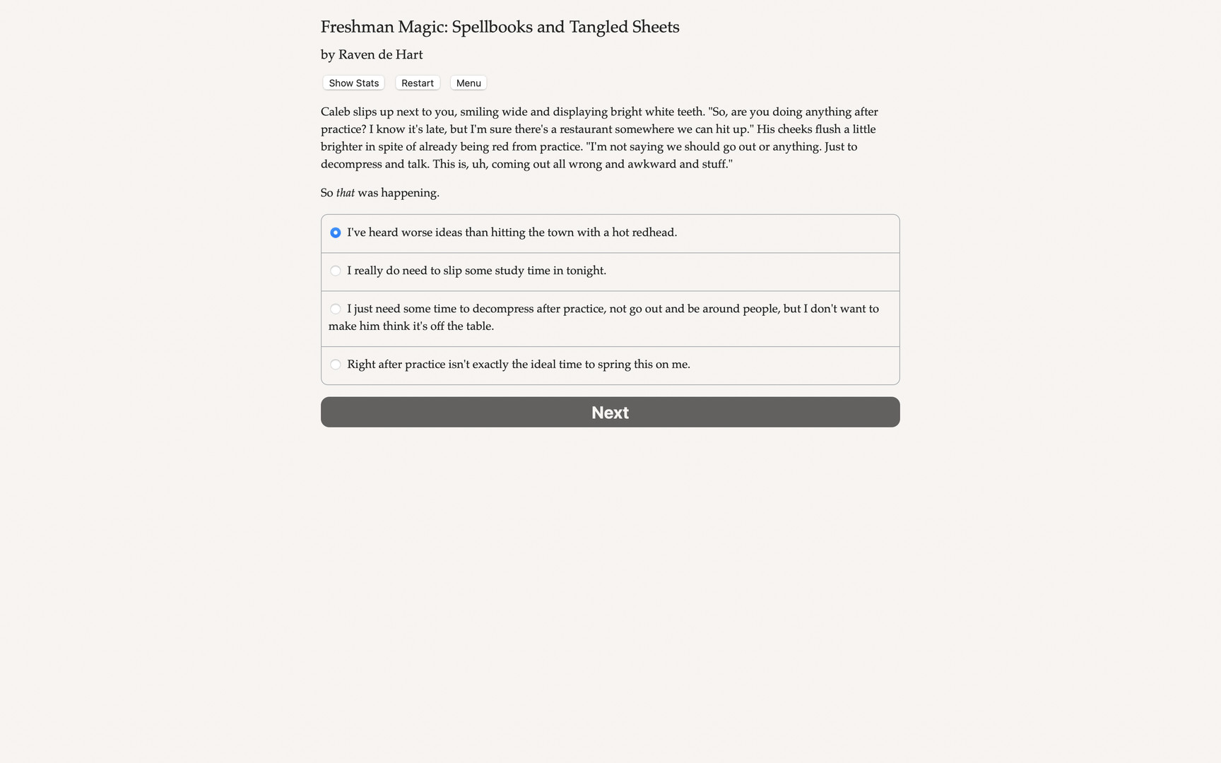 Freshman Magic: Spellbooks and Tangled Sheets screenshot #4