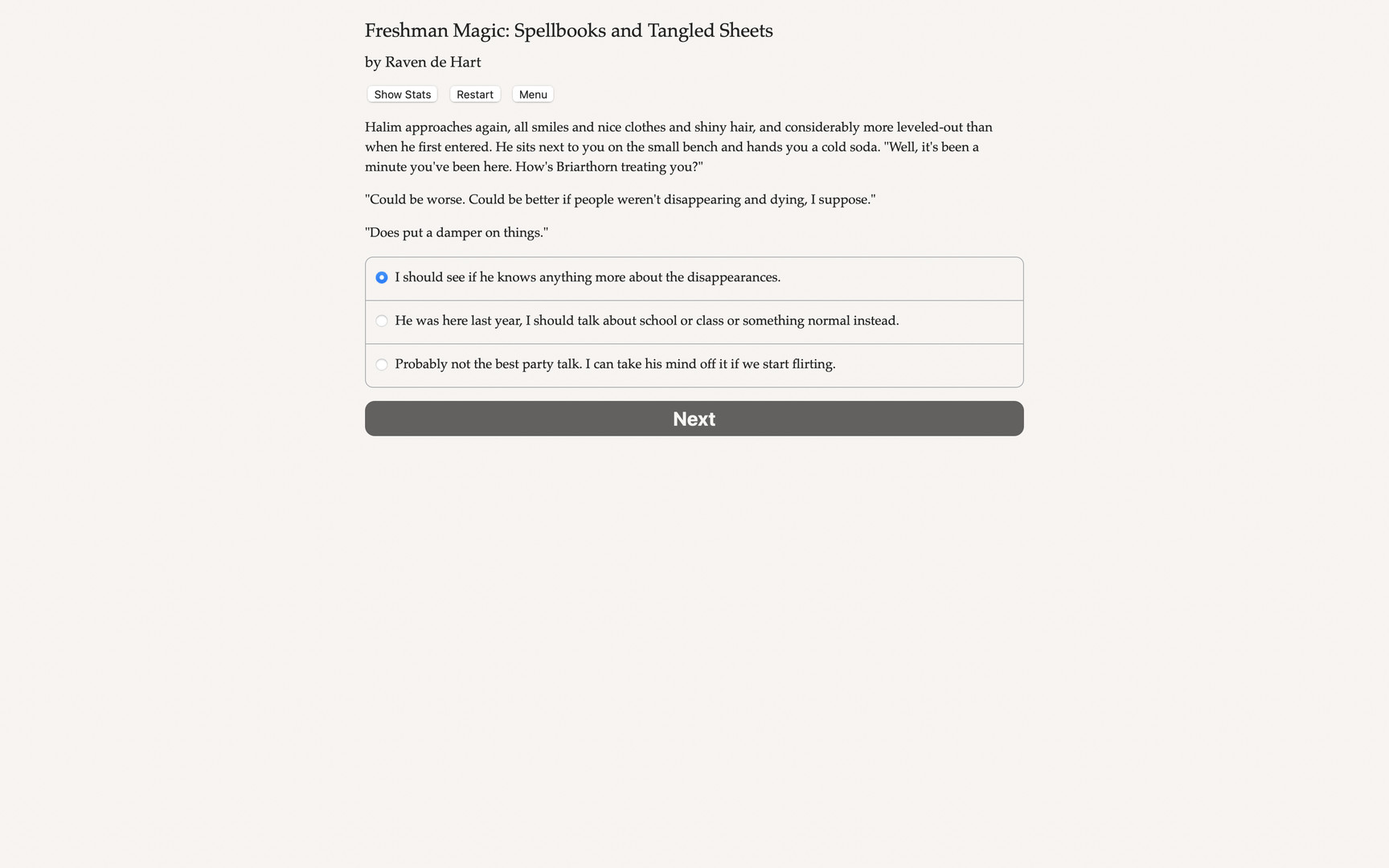 Freshman Magic: Spellbooks and Tangled Sheets screenshot #2