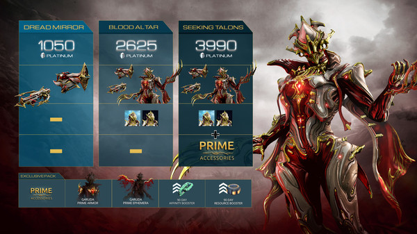 Warframe: Garuda Prime Access - Accessories Pack