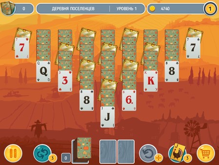 Screenshot z Solitaire Match 2 Cards. Thanksgiving Day