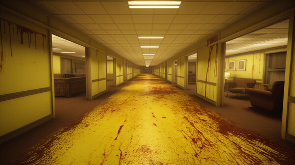 Screenshot of Backrooms: Levels of Fear gameplay showing in-action mechanics