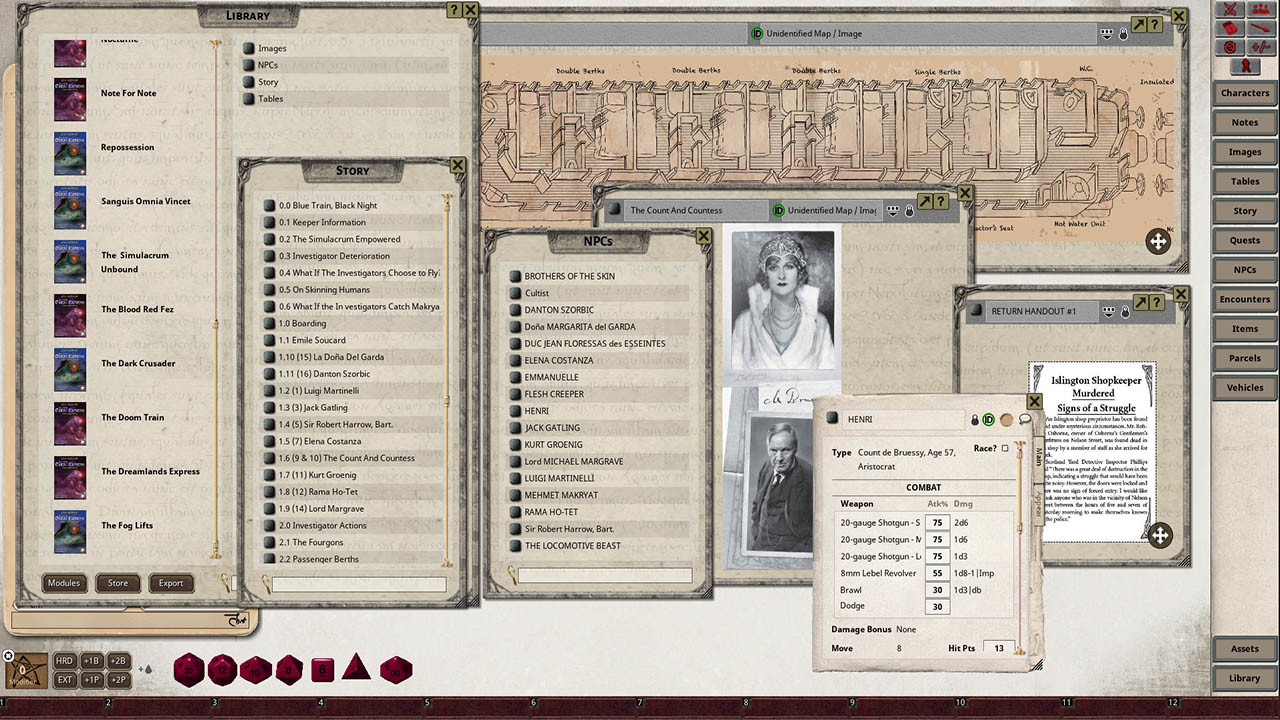 Fantasy Grounds - Horror on the Orient Express в Steam