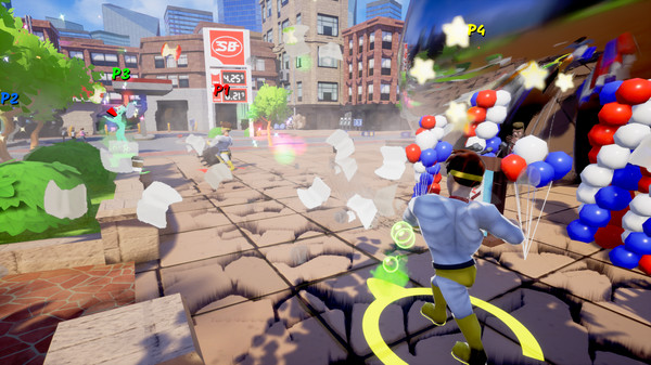 Screenshot of Hero Mania gameplay showing in-action mechanics