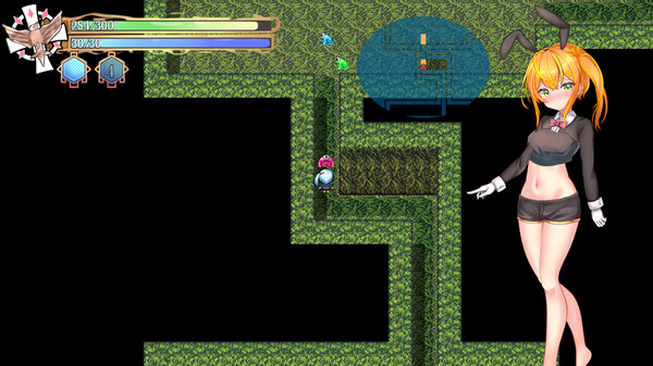 Screenshot z Senpai and the Mysterious Dungeon