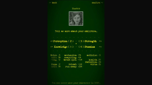 Screenshot z DUST - A Post Apocalyptic Role Playing Game