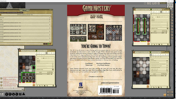 Fantasy Grounds - Pathfinder RPG - GameMastery Map Pack: Town