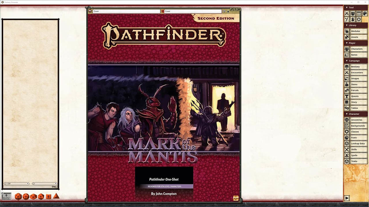 Fantasy Grounds - Pathfinder 2 RPG - One-Shot #4: Mark of the Mantis Featured Screenshot #1
