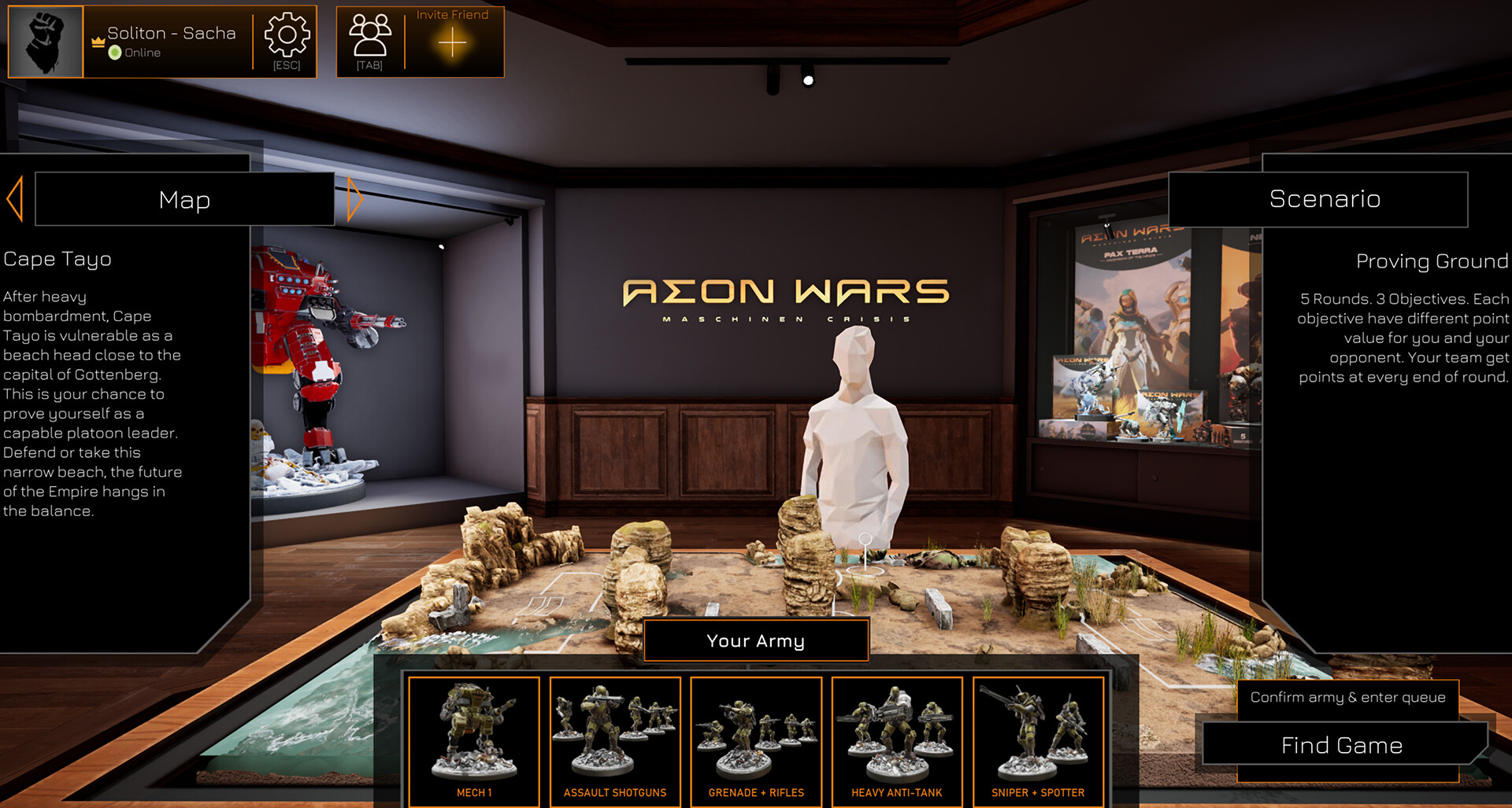 screenshot of Aeon Wars Tactics 1