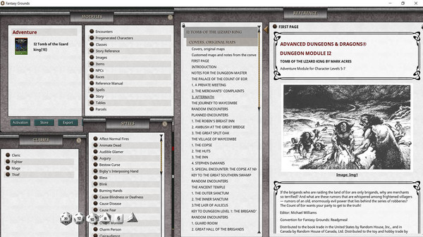 Fantasy Grounds - D&D Classics: I2 Tomb of the Lizard King (1E)