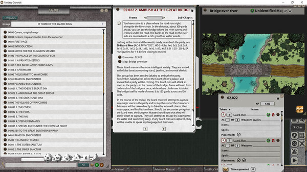 Fantasy Grounds - D&D Classics: I2 Tomb of the Lizard King (1E)