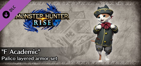 Monster Hunter Rise - "F Academic" Palico layered armor set banner image