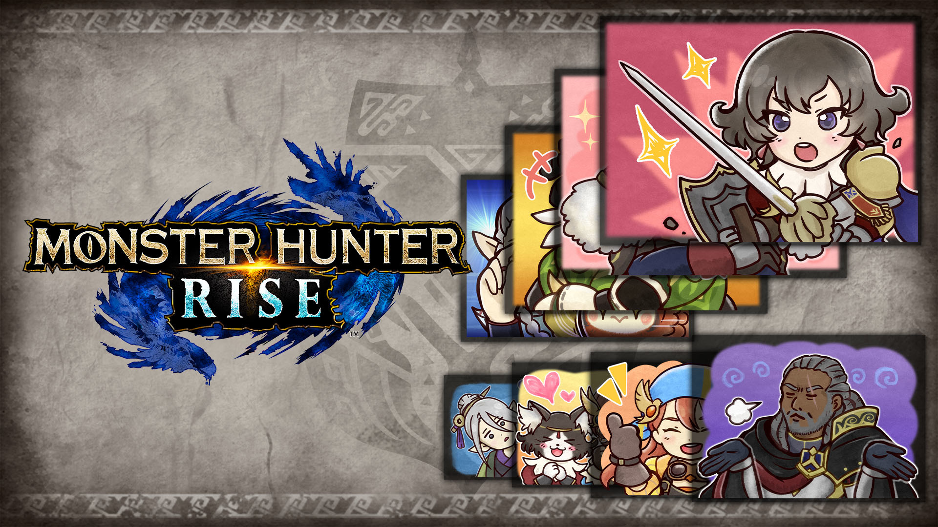 Monster Hunter Rise - "Special Stickers 9" sticker set Featured Screenshot #1