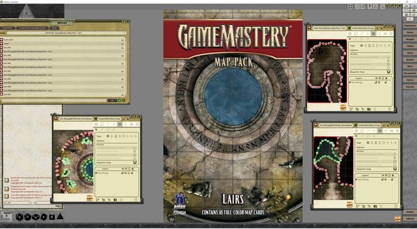 Fantasy Grounds - Pathfinder RPG - GameMastery Map Pack: Lairs