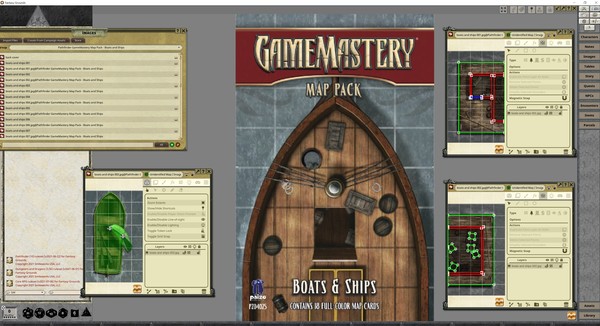 Fantasy Grounds - Pathfinder RPG - GameMastery Map Pack Boats and Ships