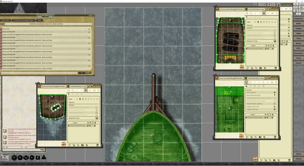Fantasy Grounds - Pathfinder RPG - GameMastery Map Pack Boats and Ships