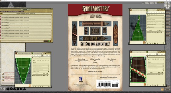 Fantasy Grounds - Pathfinder RPG - GameMastery Map Pack Boats and Ships