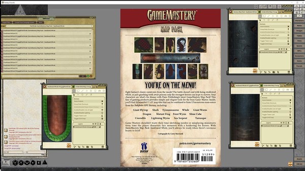 Fantasy Grounds - Pathfinder RPG - GameMastery Map Pack Swallowed Whole