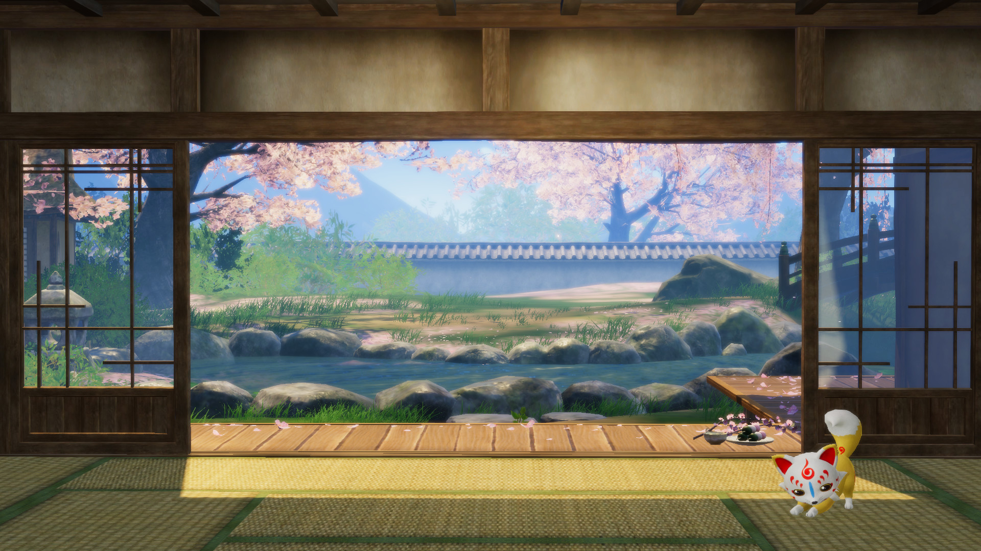 Touken Ranbu Warriors - Honmaru Backdrop 5-piece Set Featured Screenshot #1