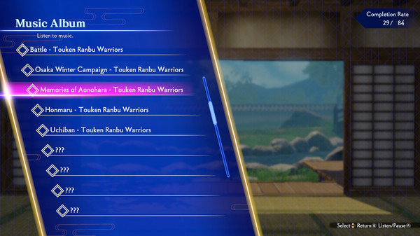 Touken Ranbu Warriors - Additional Music 5-piece Set